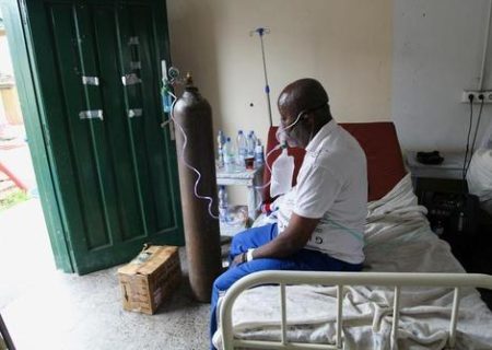 بخش بیماران کرونایی در کنگو/ عکس