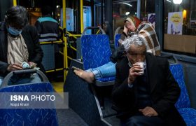 اتوبوس خوابی مسافران شب