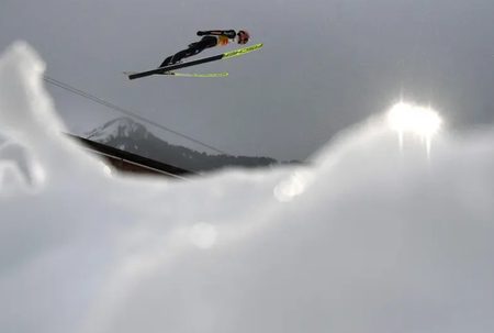 مسابقات اسکی پرش در آلمان/ عکس