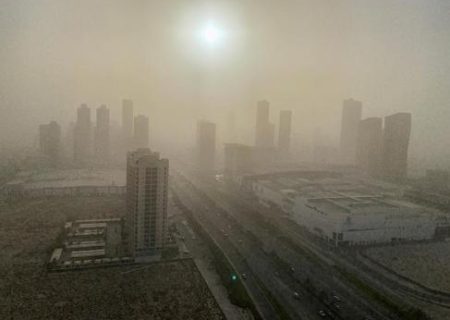 توفان ریزگرد در شهر منامه بحرین/ عکس