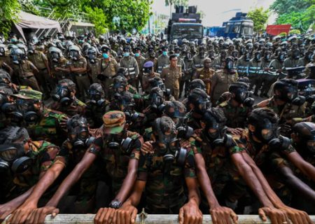 آغاز اعتراضات سراسری در سریلانکا