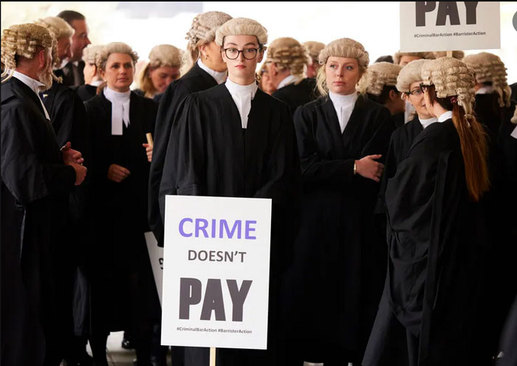 اعتصاب سراسری وکلای محاکم جنایی در انگلیس