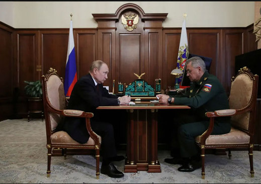 دیدار وزیر دفاع روسیه با ولادیمیر پوتین