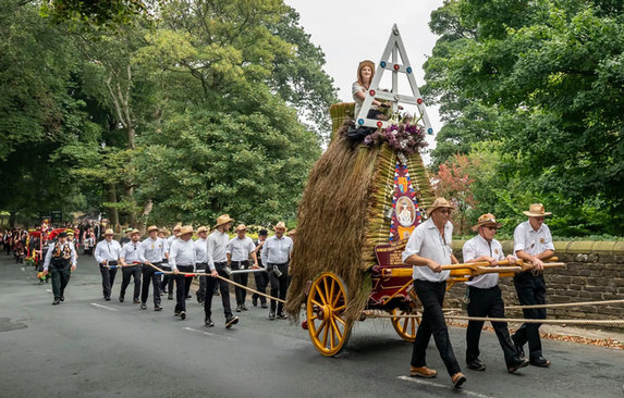 حمل گاری در جشنواره ای در یورکشایر انگلیس