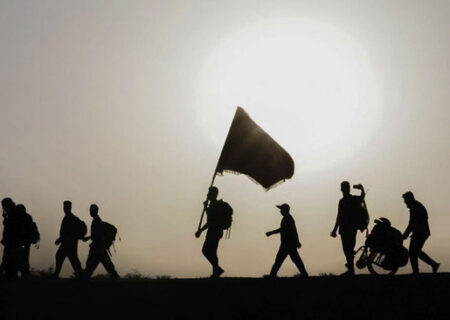 پیاده روی اربعین در شهر نجف عراق
