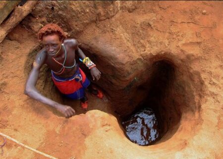 جستجو برای یافتن آب آشامیدنی در کنیا