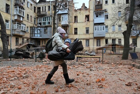 شهر جنگ زده خارکیف اوکراین/ خبرگزاری فرانسه
